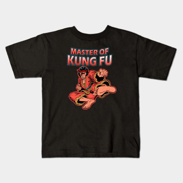 Master of Kung Fu Kids T-Shirt by OniSide